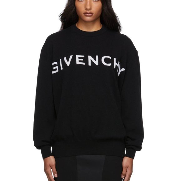 GIVENCHY Black Cashmere 4G Sweater - Picture 4 of 10